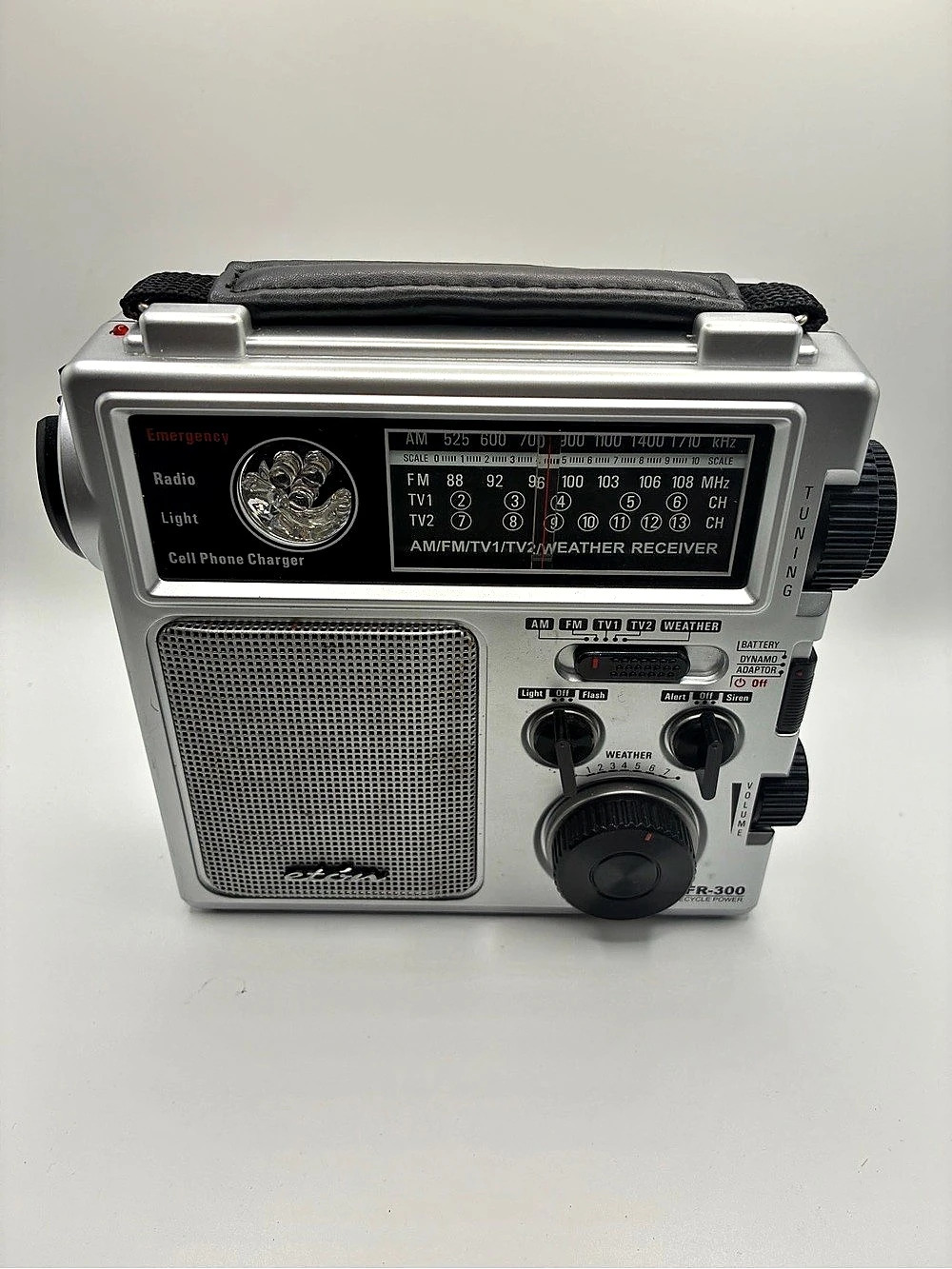 Grundig FR-200 Portable Radio Silver & Black
